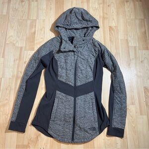 The North Face Pseudio Womens Full Zip Hooded Jacket in Grey and Black Size XS